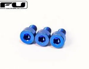 FU Tone Blue Titanium Nut Clamping Screws Set of 3