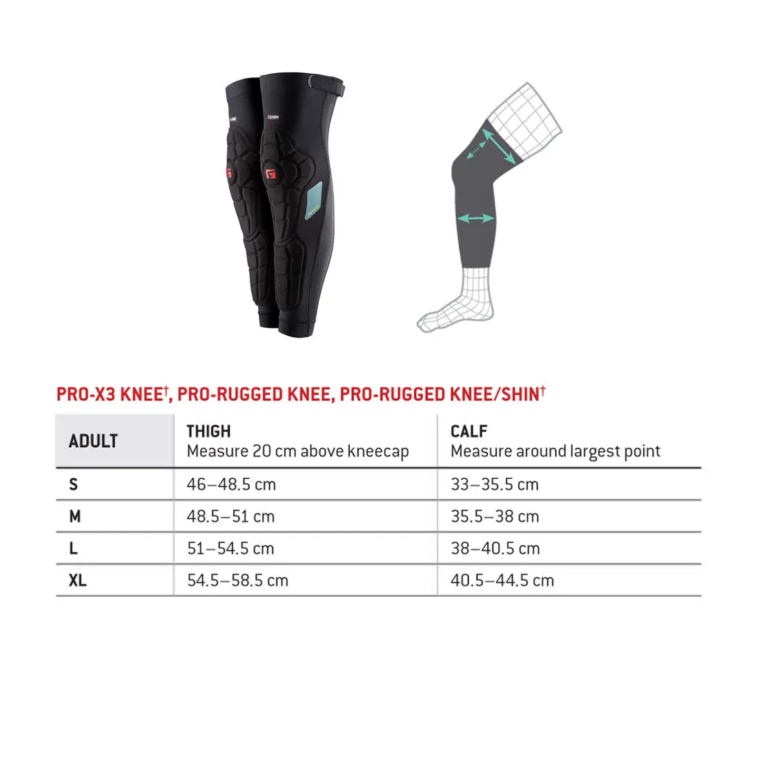 G-Form Pro-Rugged Knee/Shin Guards - Adult