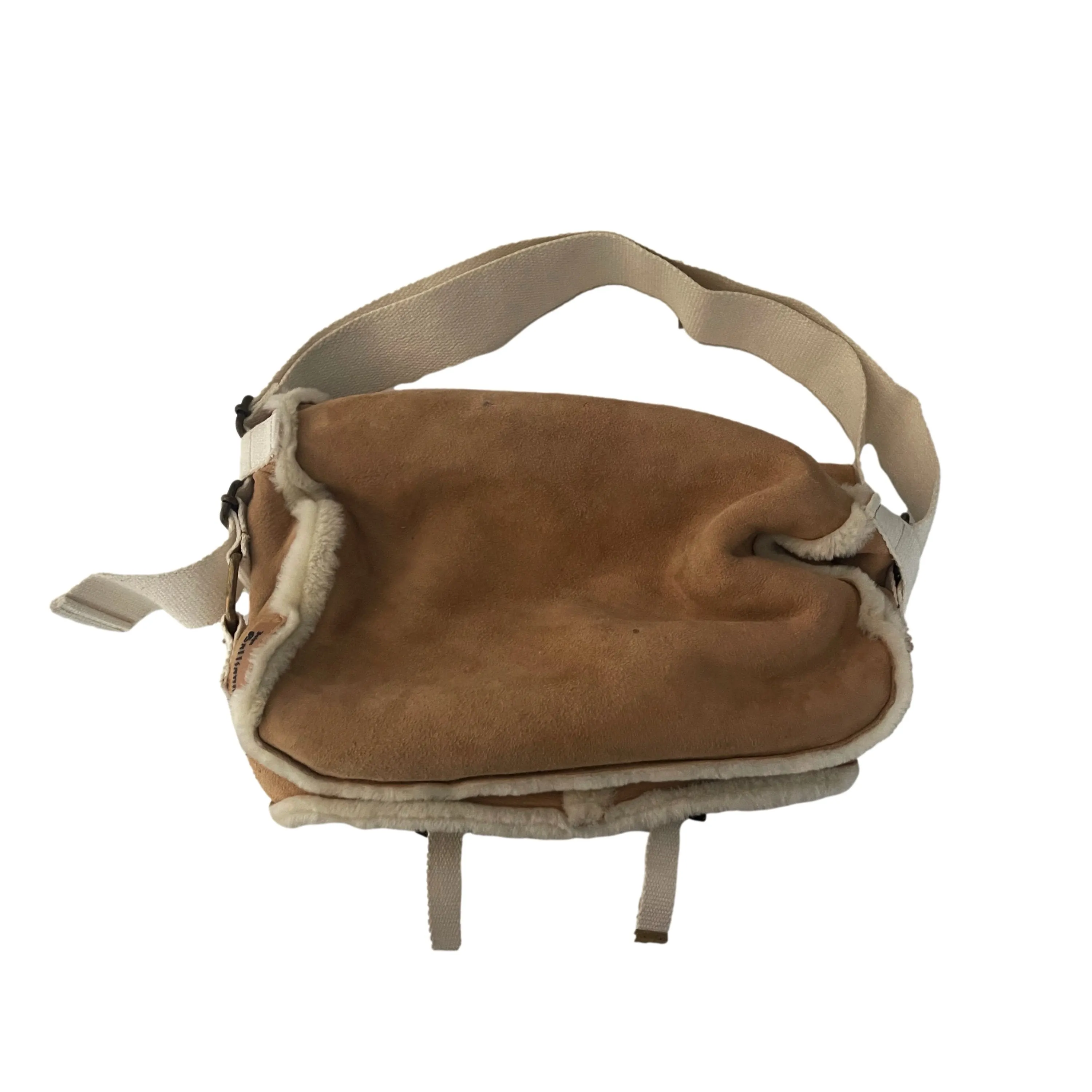 Galliano Tan Shearling Bag