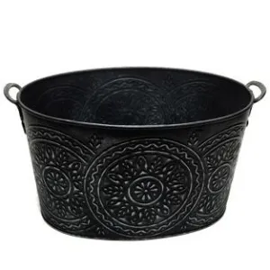 Galvanized Black Print Tub