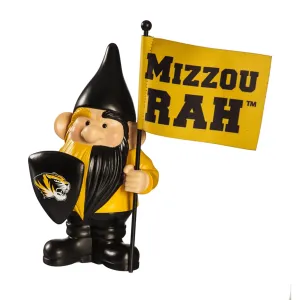 GARDEN GNOME UMC WITH FLAG AND SHIELD - BLACK-GOLD/10,54930fhg