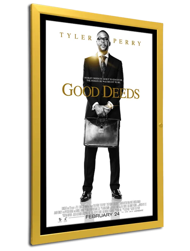 GD Movie Poster Frame with Locking Door
