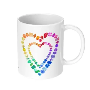 Gemstone Heart Coffee Mug