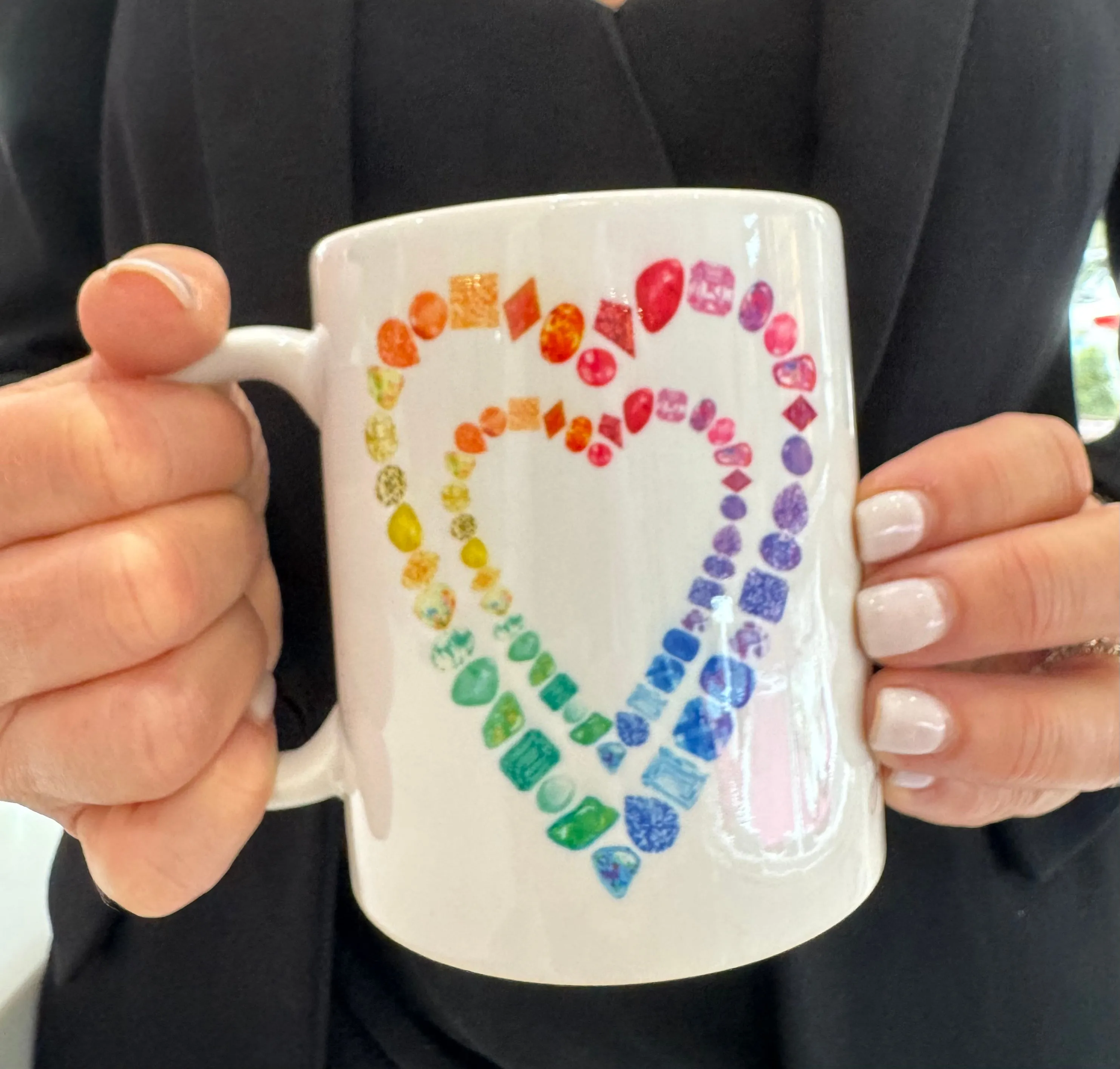Gemstone Heart Coffee Mug