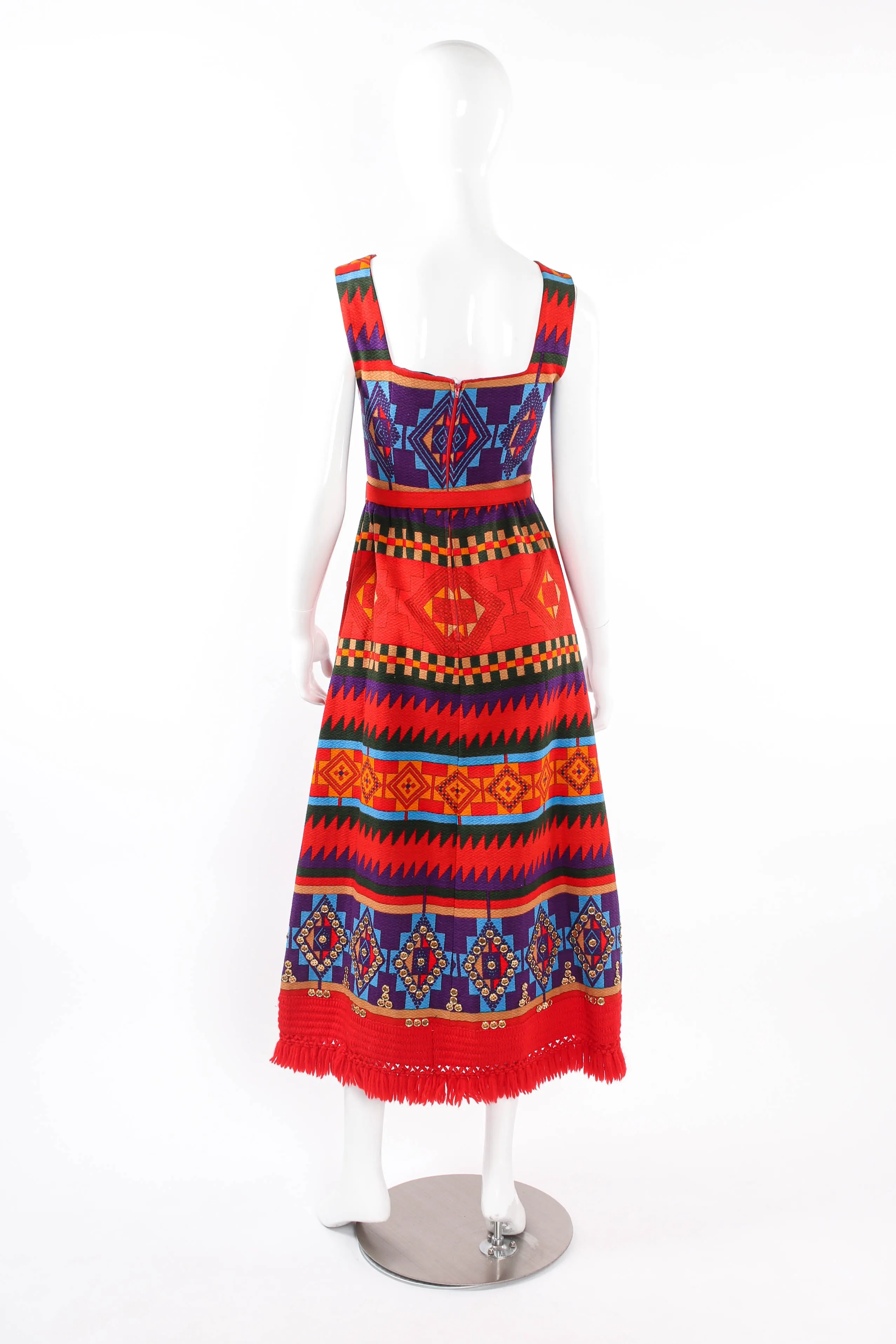Geo Ikat Print Dress