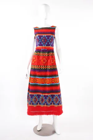 Geo Ikat Print Dress