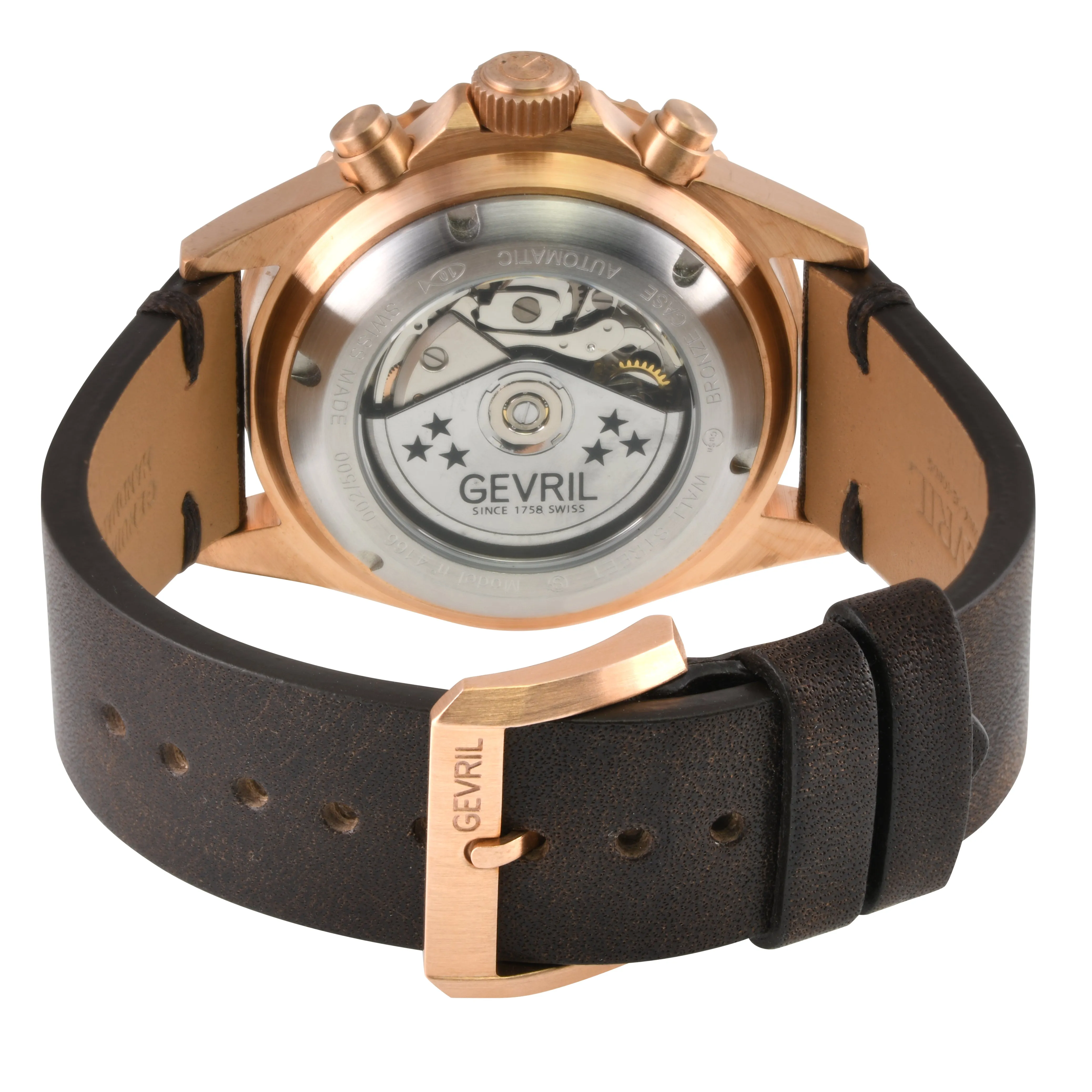 Gevril Wall Street Chronograph - Bronze