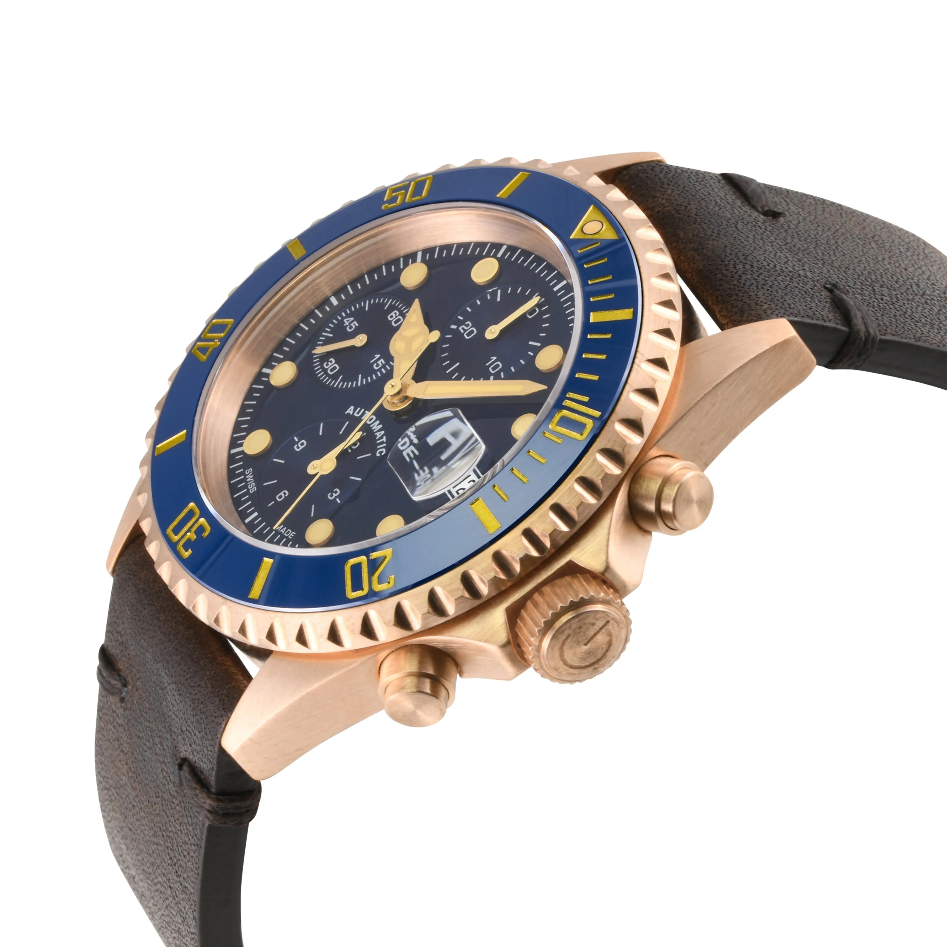 Gevril Wall Street Chronograph - Bronze