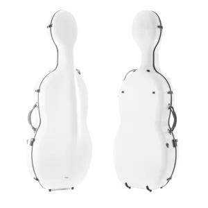 GEWA Pure Polycarbonate Cello Case with Wheels White 4/4