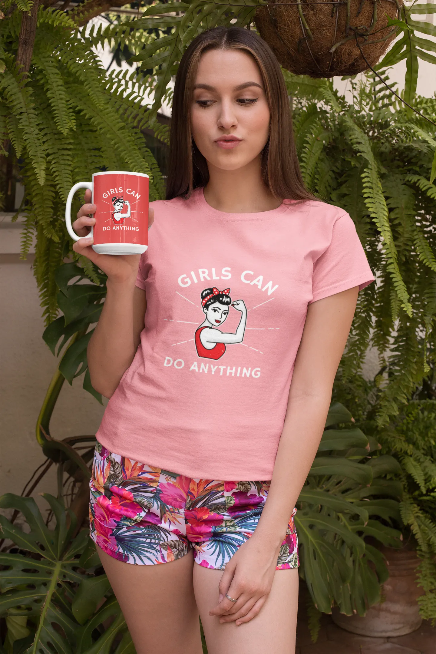 GIRLS CAN DO ANYTHING Mug