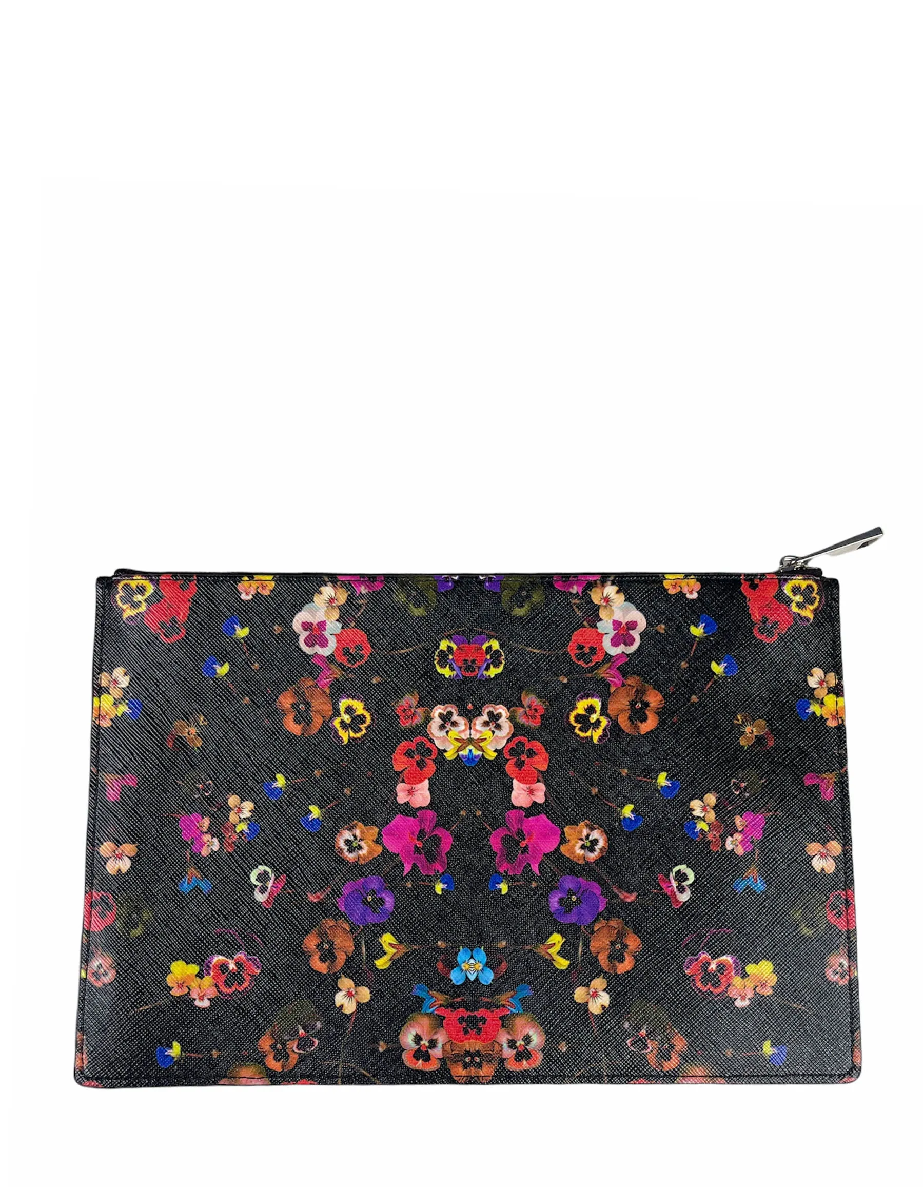 Givenchy Floral Print Night Pansy Large Pouch Bag