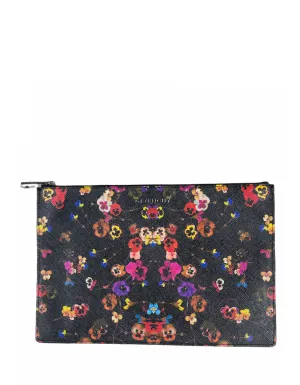 Givenchy Floral Print Night Pansy Large Pouch Bag