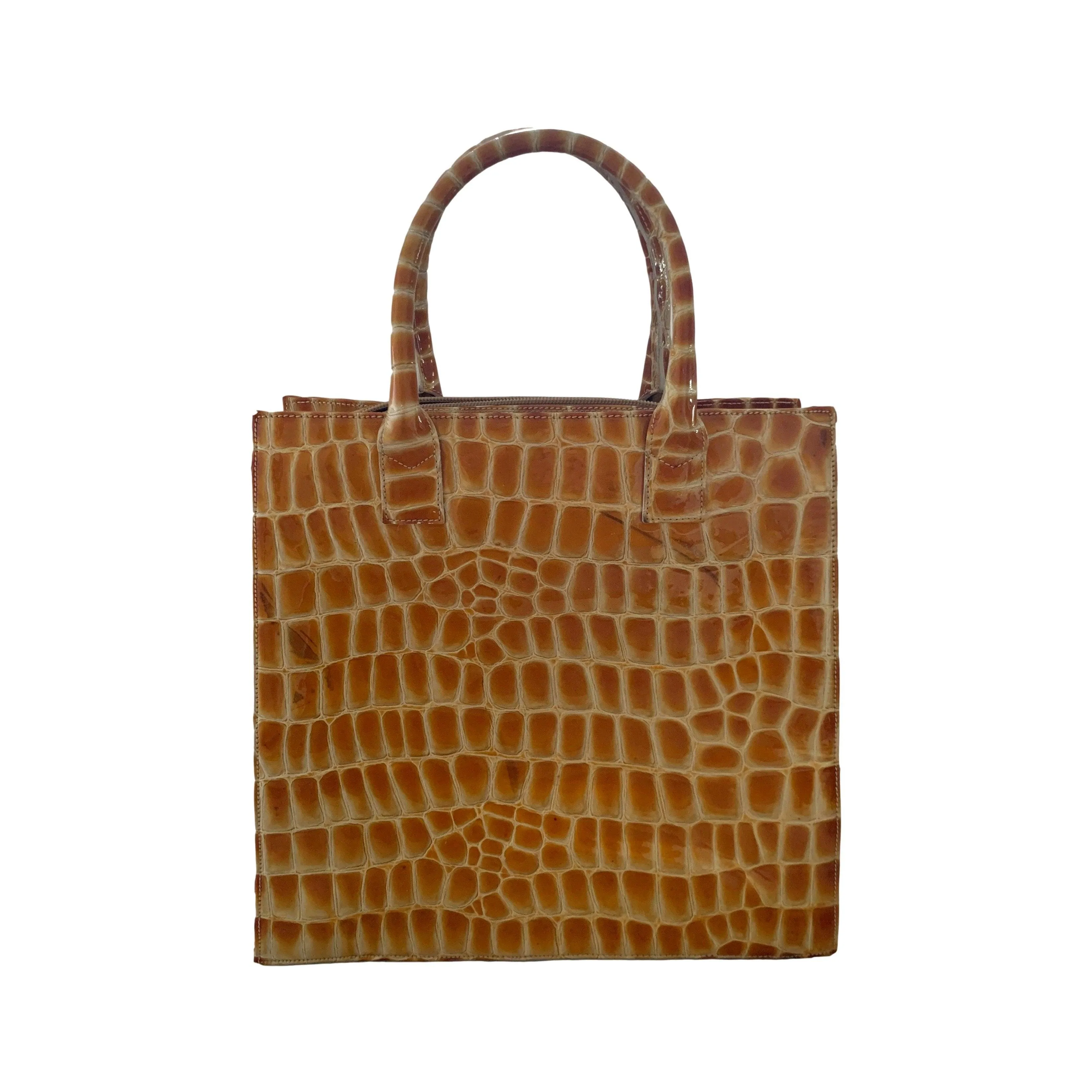 Givenchy Yellow Croc Embossed Tote