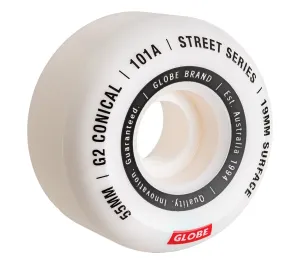 Globe G2 Conical Street Wheel White 55mm