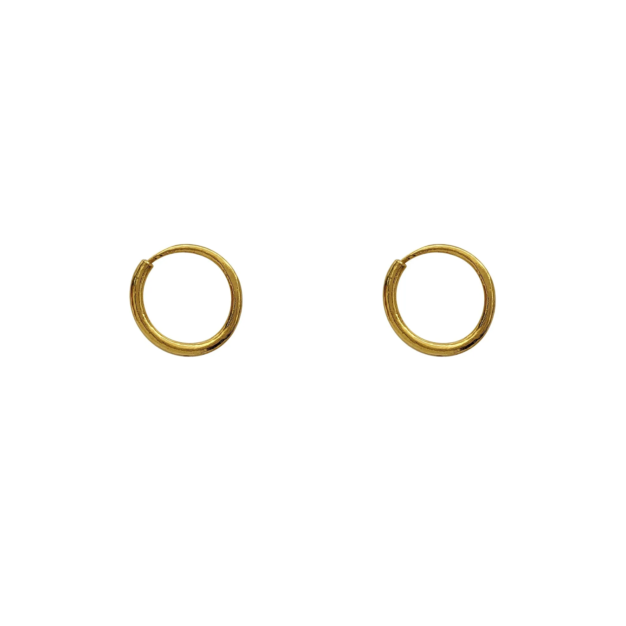 Glossy Hoops Earrings (24K)