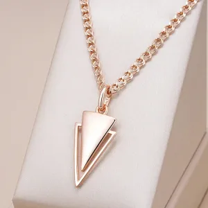 Glossy Triangle Pendant Necklace