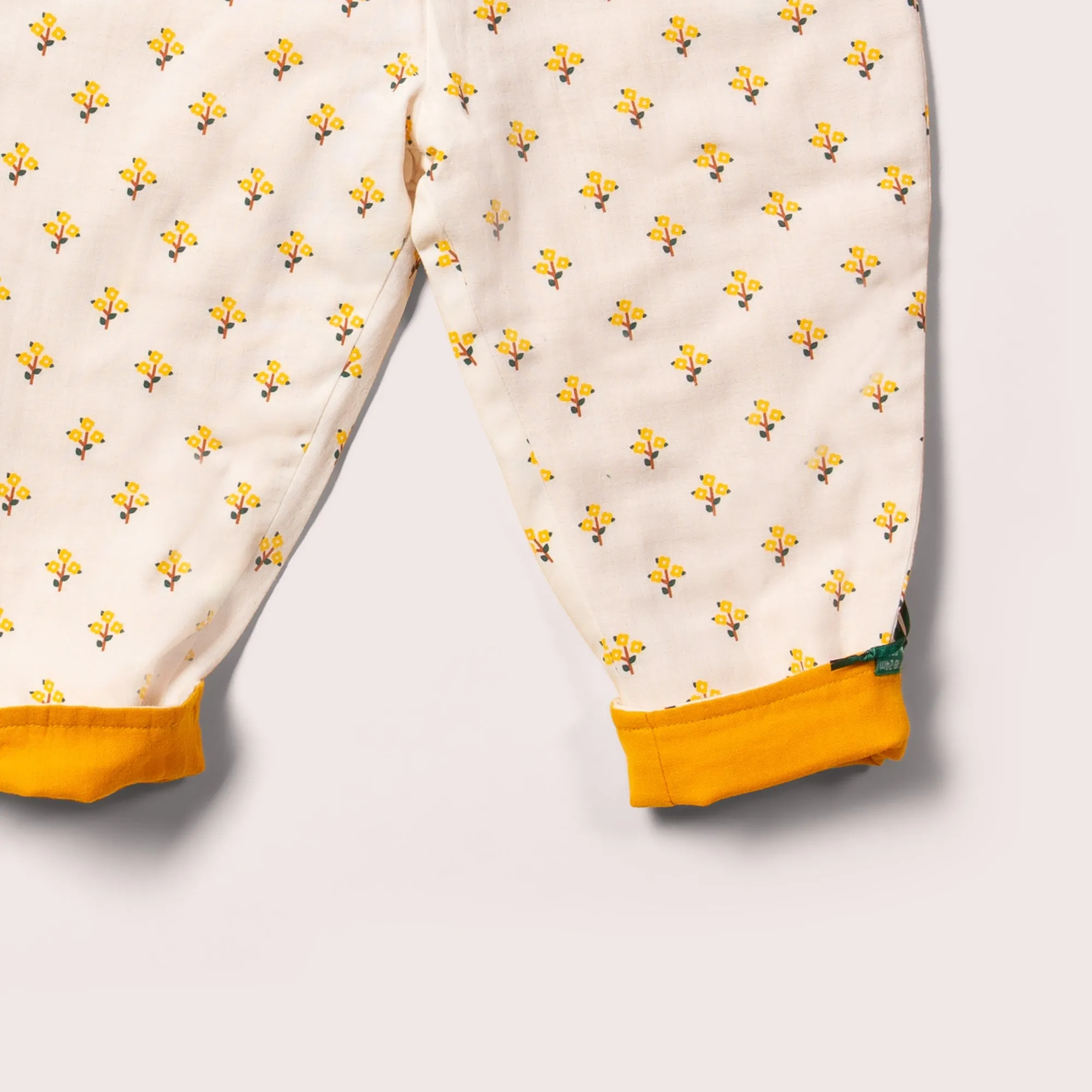 Golden Flowers Reversible Pull On Trousers