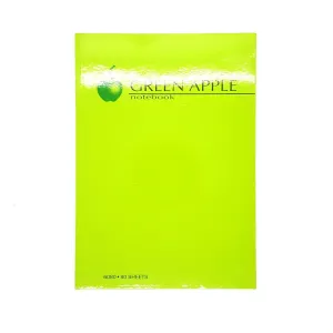 Green Apple Padded Notebook 80Lvs (Vertical)