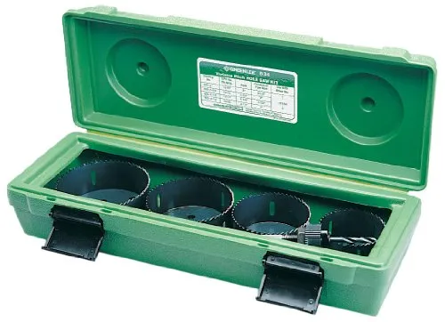 Greenlee 834 Bi-Metal Hole Saw Kit Conduit Sizes, 2-1/2-Inch - 4-Inch