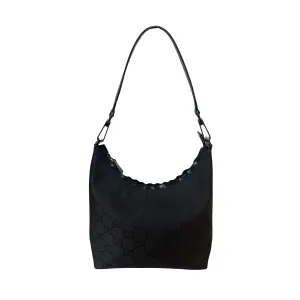 Gucci Black Monogram Shoulder Bag