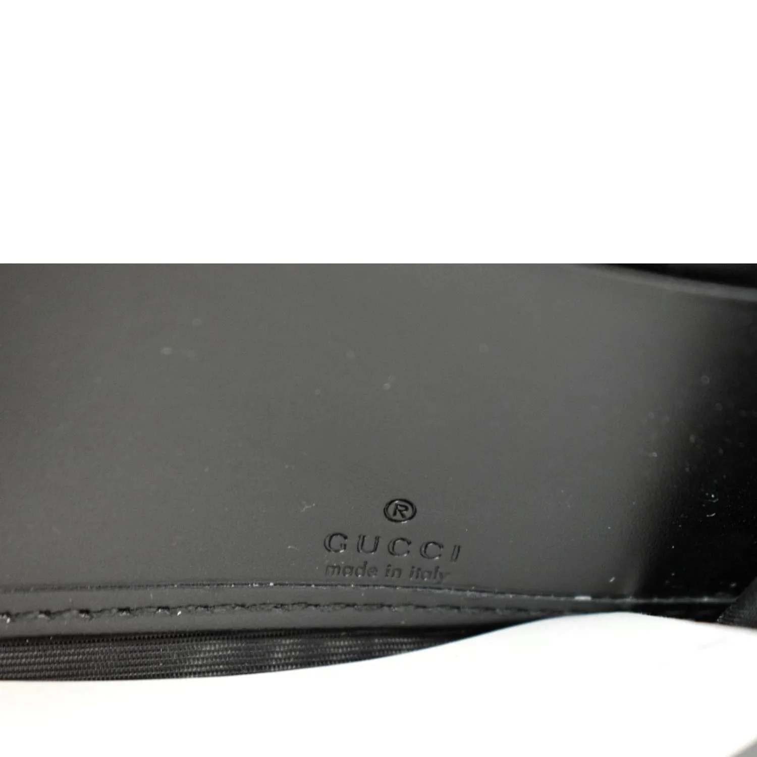 GUCCI Cat Head Leather Continental Wallet Black 548055