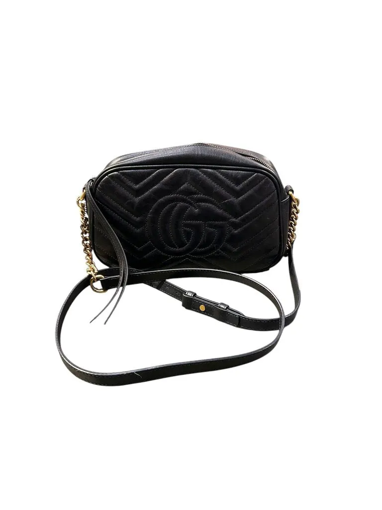 Gucci GG Marmont small shoulder bag black