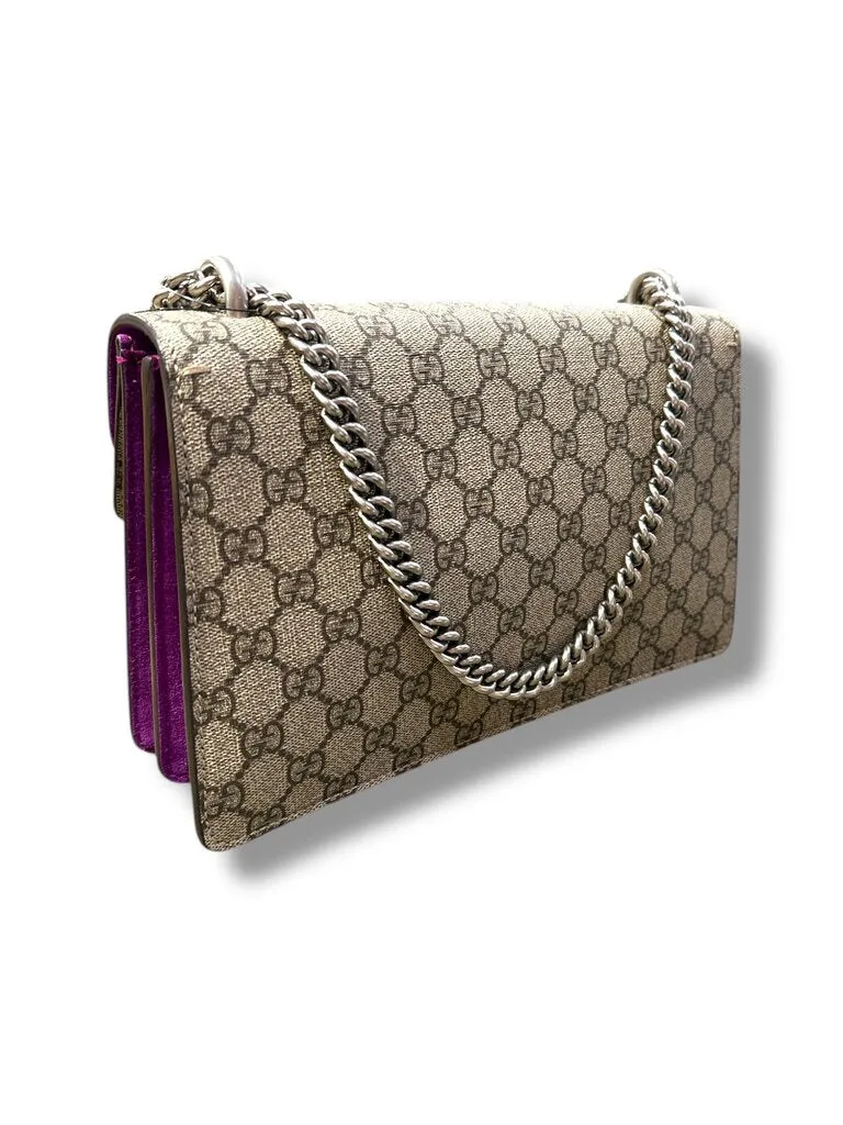Gucci GG Supreme Canvas Dionysus Shoulder Bag NWT purple