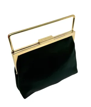 Gucci Green Satin Mini Top Handle