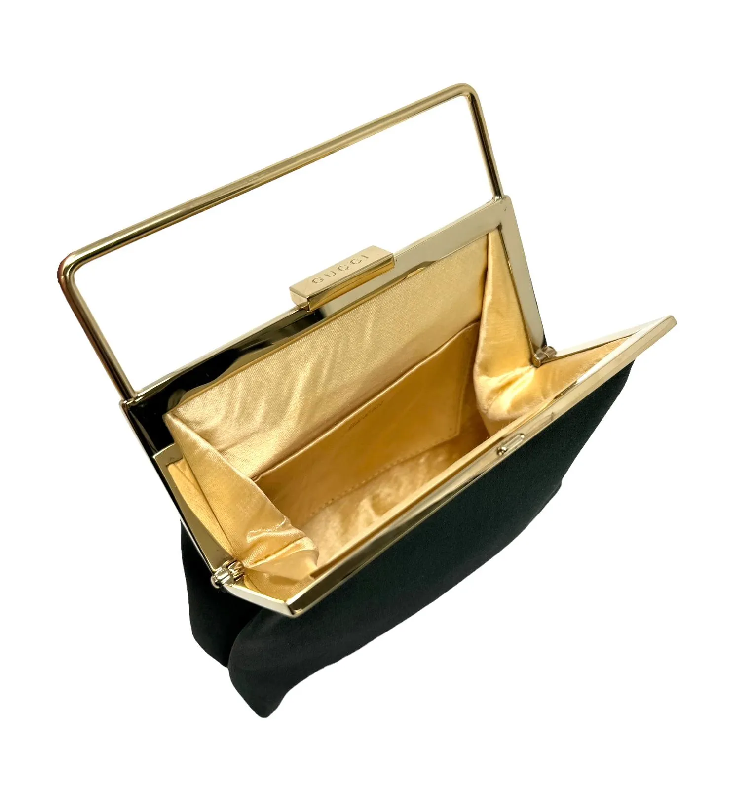 Gucci Green Satin Mini Top Handle