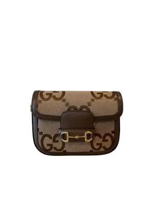 Gucci Gucci Horsebit1955 cross body bag NIB tan brown
