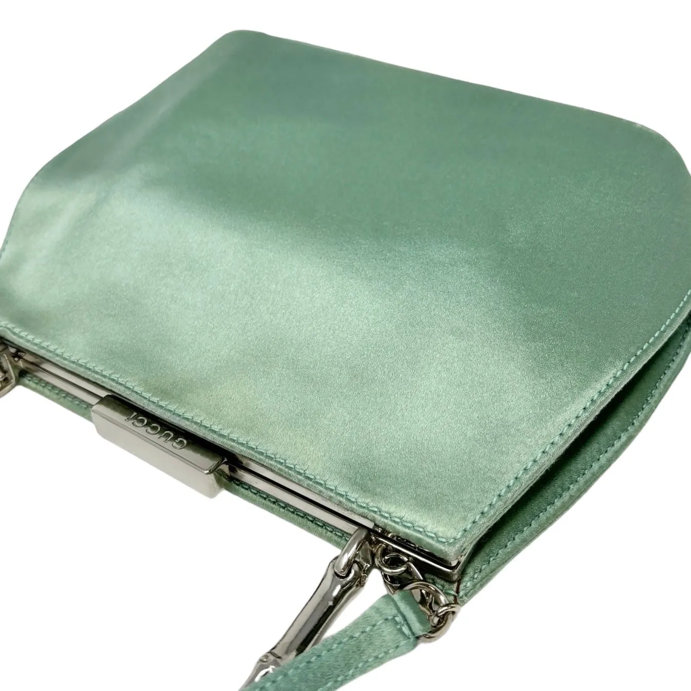 Gucci Sea Foam Bamboo 2Way bag
