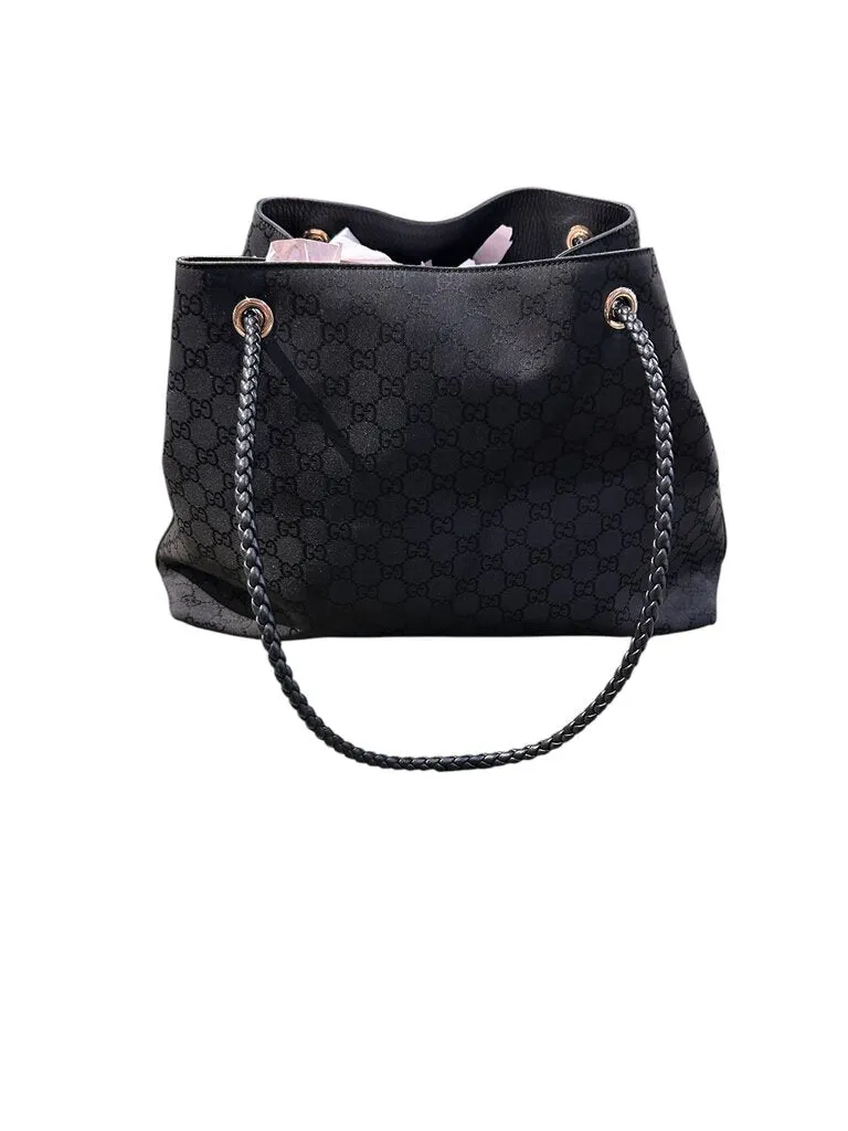 Gucci Vintage shoulder tote black