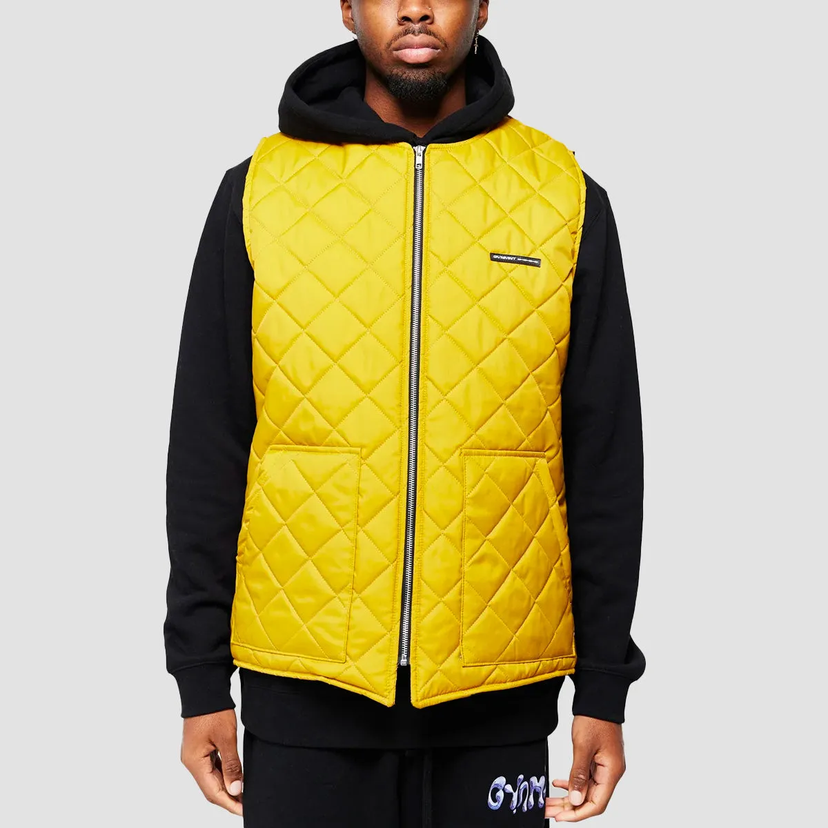 GVNMNT Padded Gilet Mustard