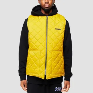 GVNMNT Padded Gilet Mustard