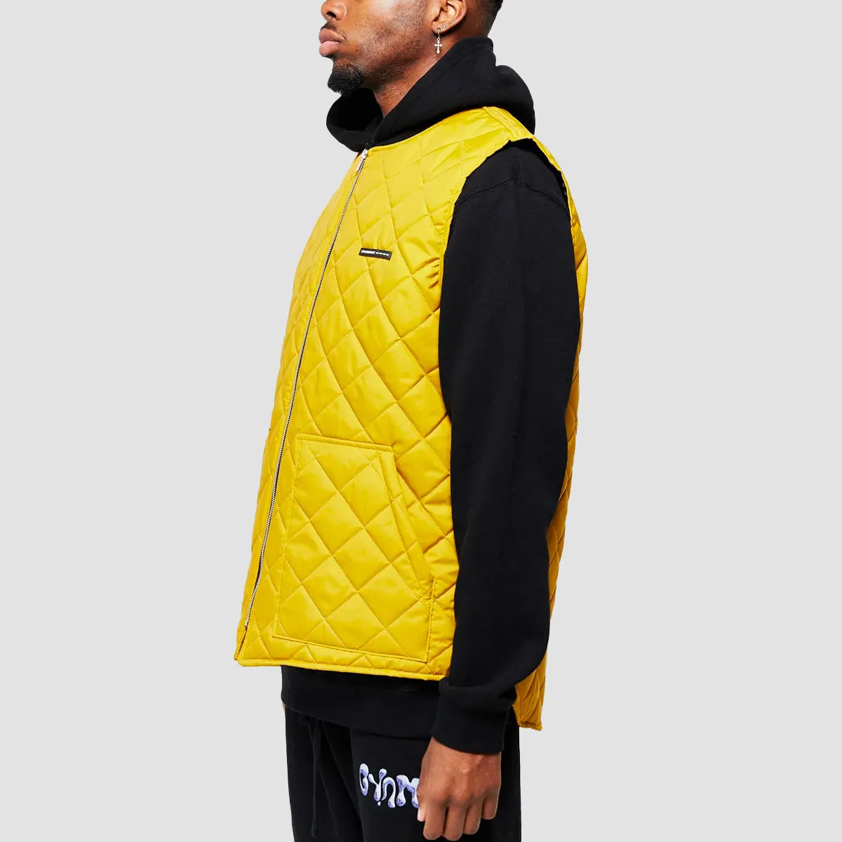 GVNMNT Padded Gilet Mustard