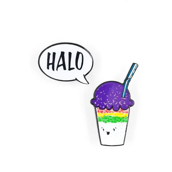 Halo Halo Enamel Pin Set
