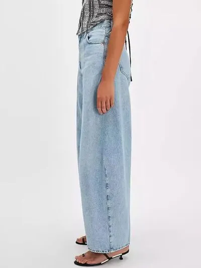 Hazel Blues® |  Wide Leg Jeans with Pockets
