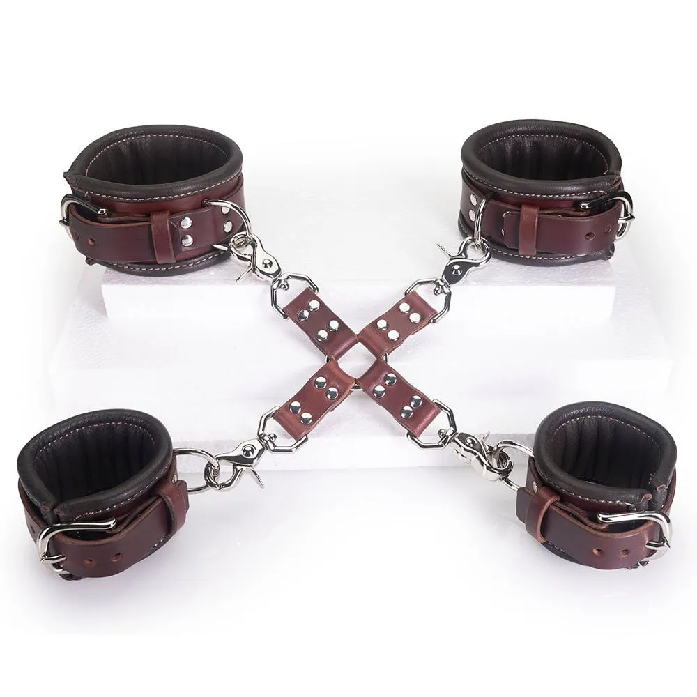 Heavy Duty Padded Hog Tie & Cuffs [Set]