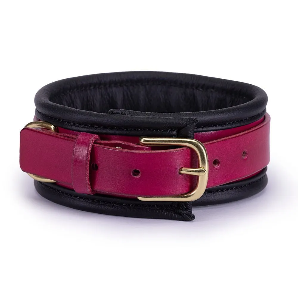 Heavy Duty Padded Leather Collar & Cuffs [SET]