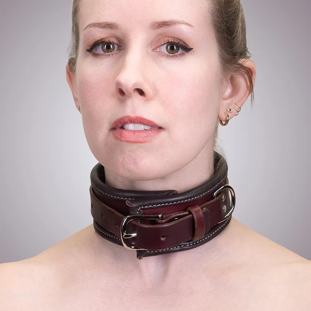 Heavy Duty Padded Leather Collar & Cuffs [SET]