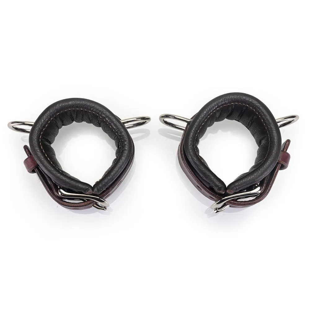 Heavy Duty Padded Leather Collar & Cuffs [SET]