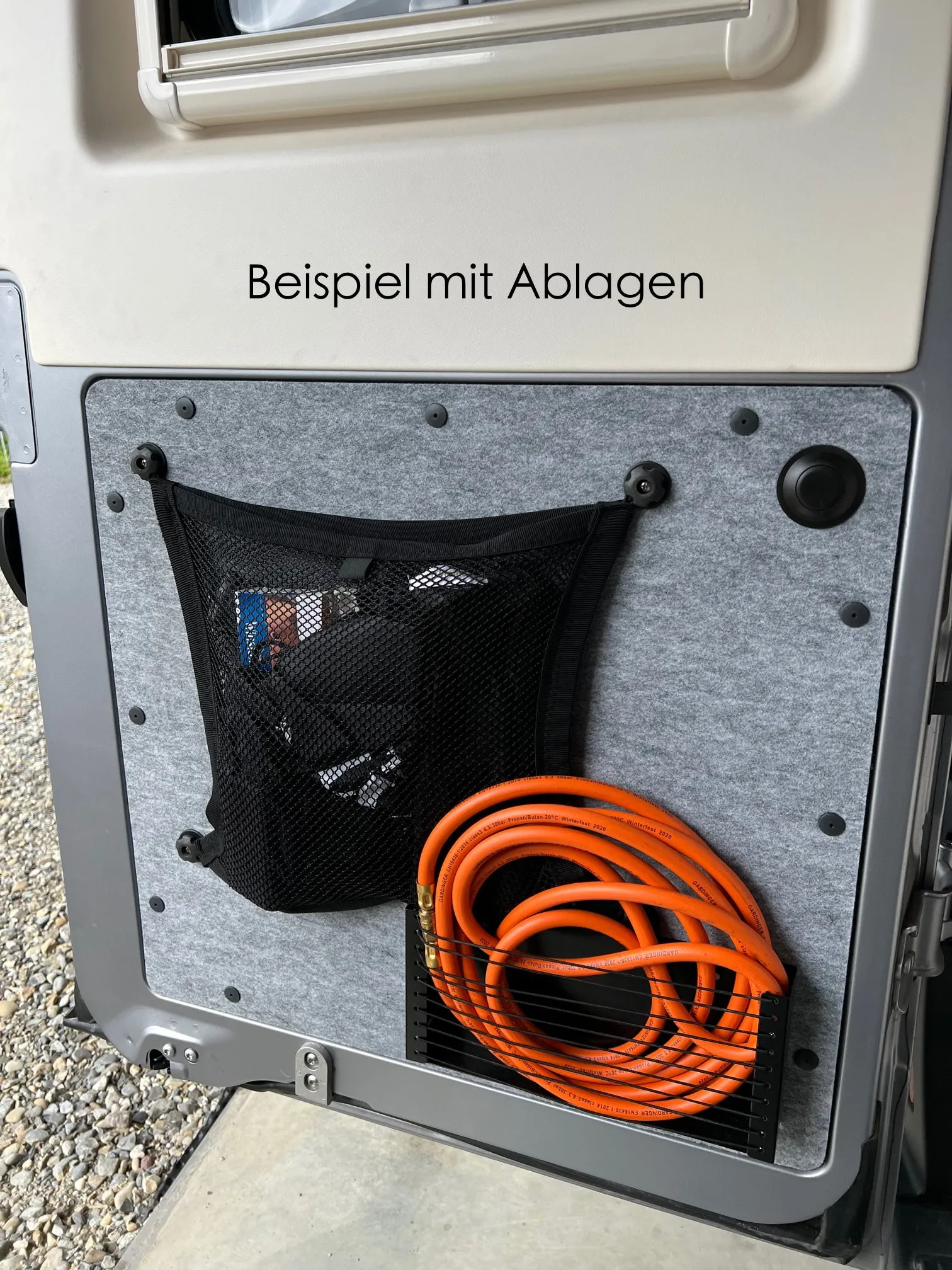 Hecktürverkleidungen (Innen, links   rechts) aus Aluverbund Ducato / Jumper / Boxer (mit/ohne Filz)