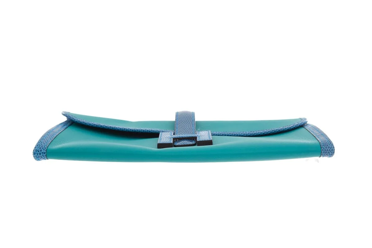 Hermès Blue Exotic Jige Handbag