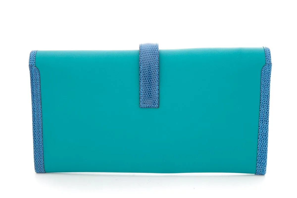 Hermès Blue Exotic Jige Handbag