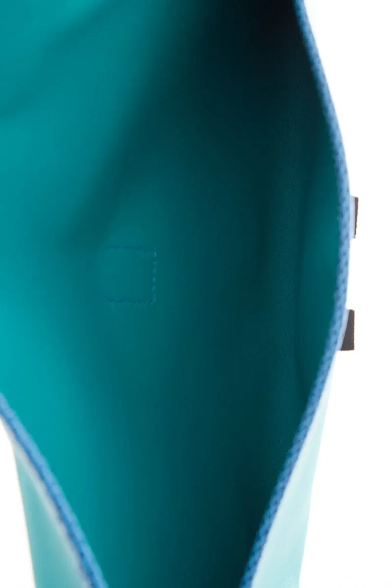 Hermès Blue Exotic Jige Handbag
