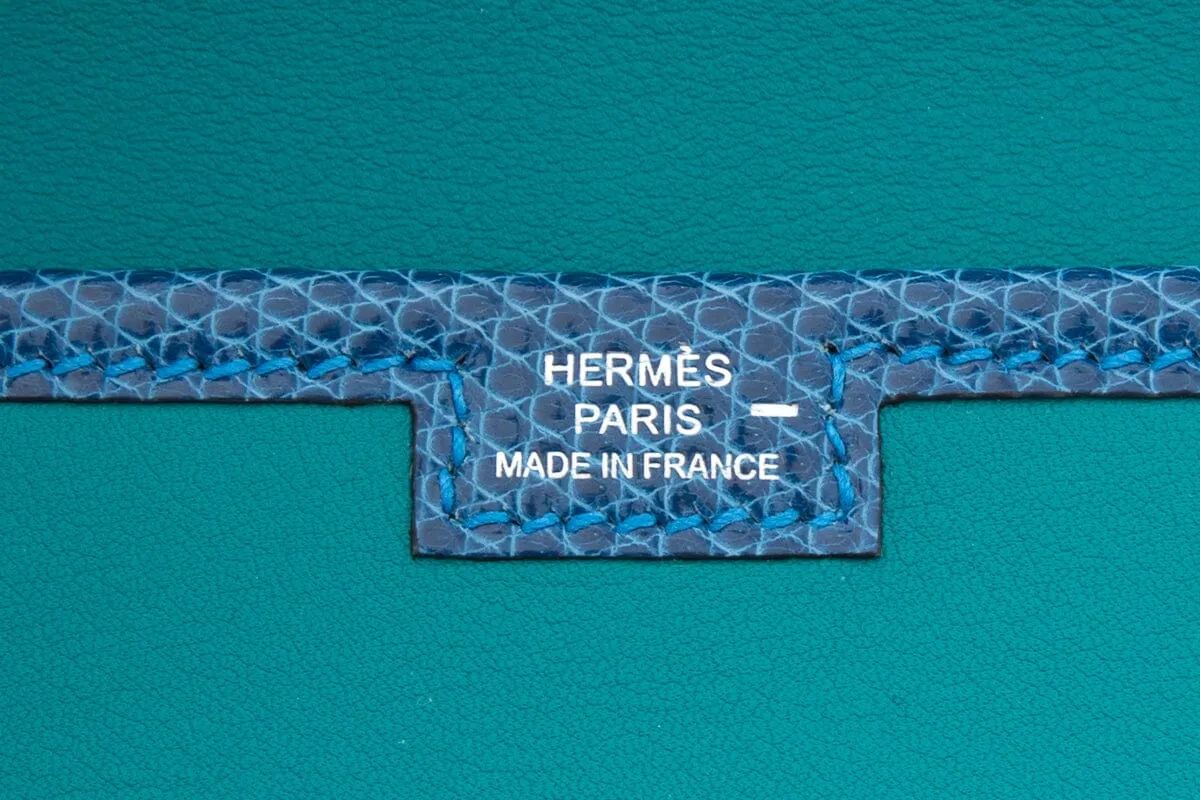 Hermès Blue Exotic Jige Handbag
