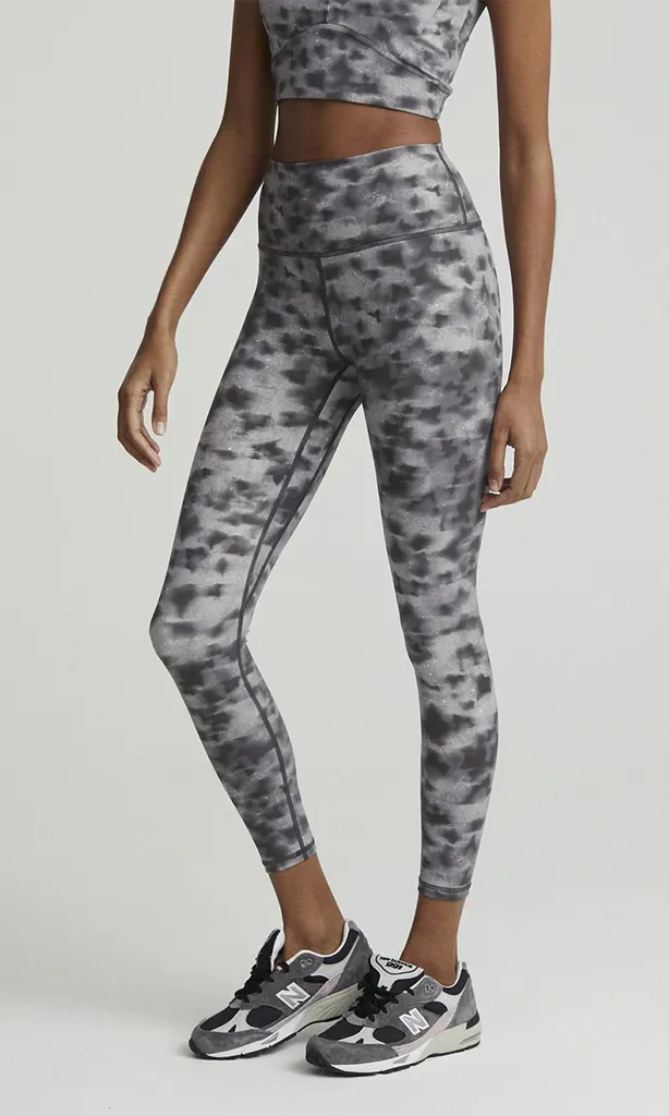 High Rise Legging - Concrete Leaf