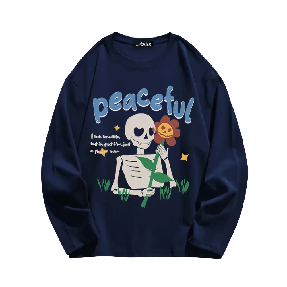 High Street Skull Rose Print Sweatshirt