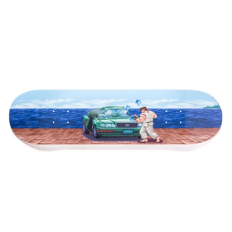 HUF X STREETFIGHTER Bonus Stage Skateboard Deck 8.25"