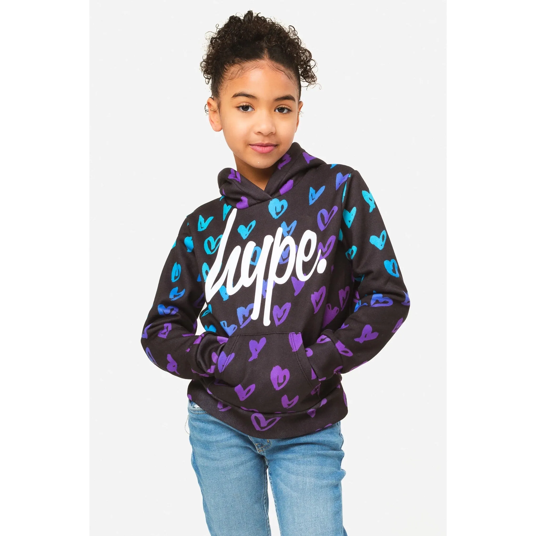 Hype Scribble Heart Hoodie Zumh-526